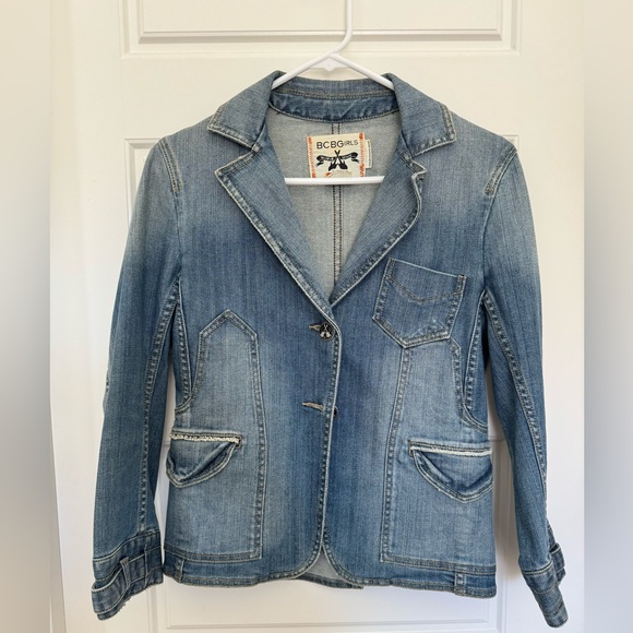 BCBGirls Denim Jacket SZ Small - Picture 1 of 2